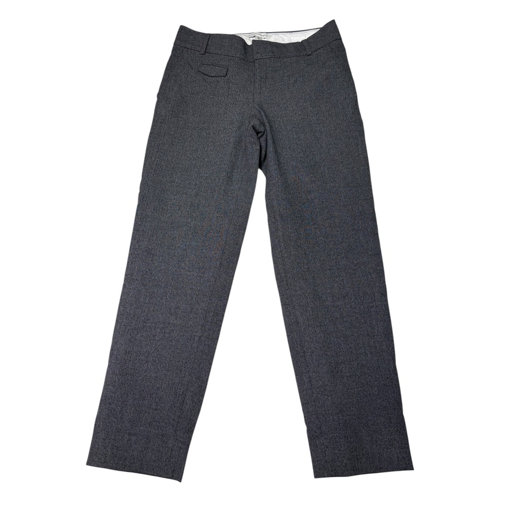 Banana Republic Women's Slim Ankle Pants Charcoal Gray Herringbone Size 4 30x28
